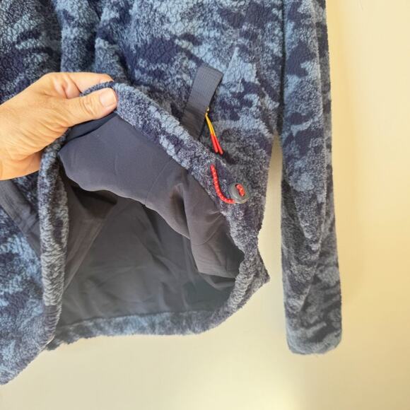 Outdoor Voices Primofleece 1/2 Zip Pullover Fleece Jacket Blue Cloud Camo XS - Picture 9 of 11